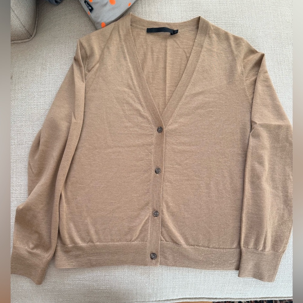 Jenni Kayne - Lightweight 100% Cashmere Wool Sweater Cardigan XS Camel